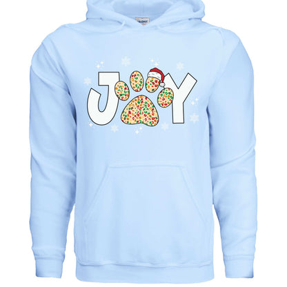 Joy Paw Hoodie - Festive Christmas Pet Lover Sweatshirt - Purrfect Pet Haven