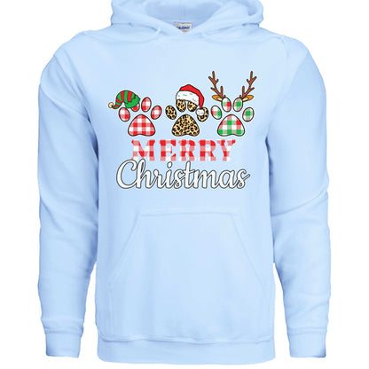 Merry Paws Hoodie - Cute Christmas Pet Lover Sweatshirt - Purrfect Pet Haven