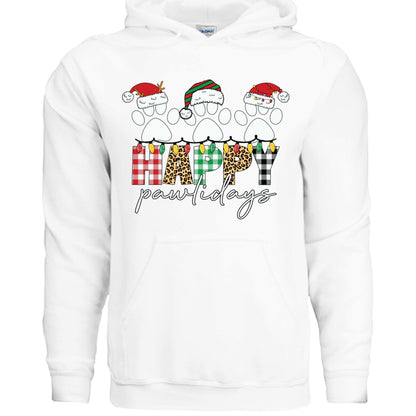 Pawlidays Hoodie - Cute Christmas Pet Lover Sweatshirt - Purrfect Pet Haven