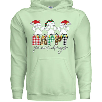 Pawlidays Hoodie - Cute Christmas Pet Lover Sweatshirt - Purrfect Pet Haven
