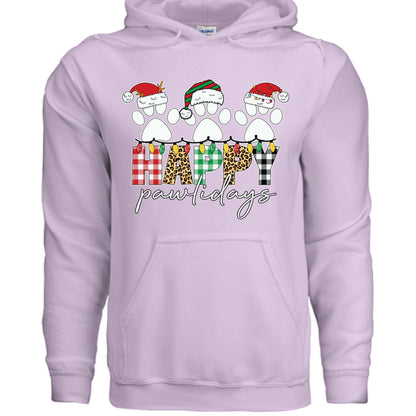 Pawlidays Hoodie - Cute Christmas Pet Lover Sweatshirt - Purrfect Pet Haven