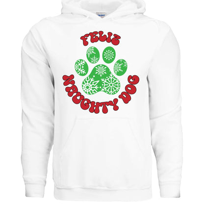 Feliz Naughty Hoodie - Funny Christmas Pet Lover Sweatshirt - Purrfect Pet Haven