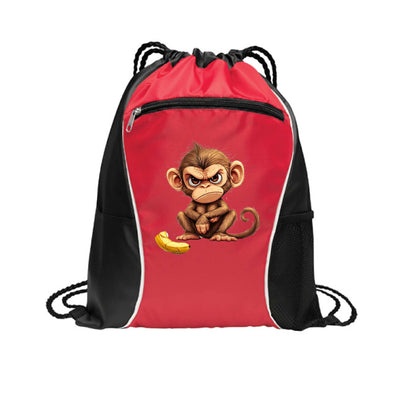 Monkey Drawstring Bag - Fun Cinch Pack for Pet Lovers - Purrfect Pet Haven