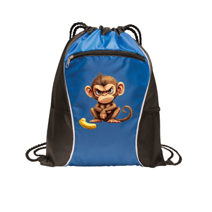 Monkey Drawstring Bag - Fun Cinch Pack for Pet Lovers - Purrfect Pet Haven