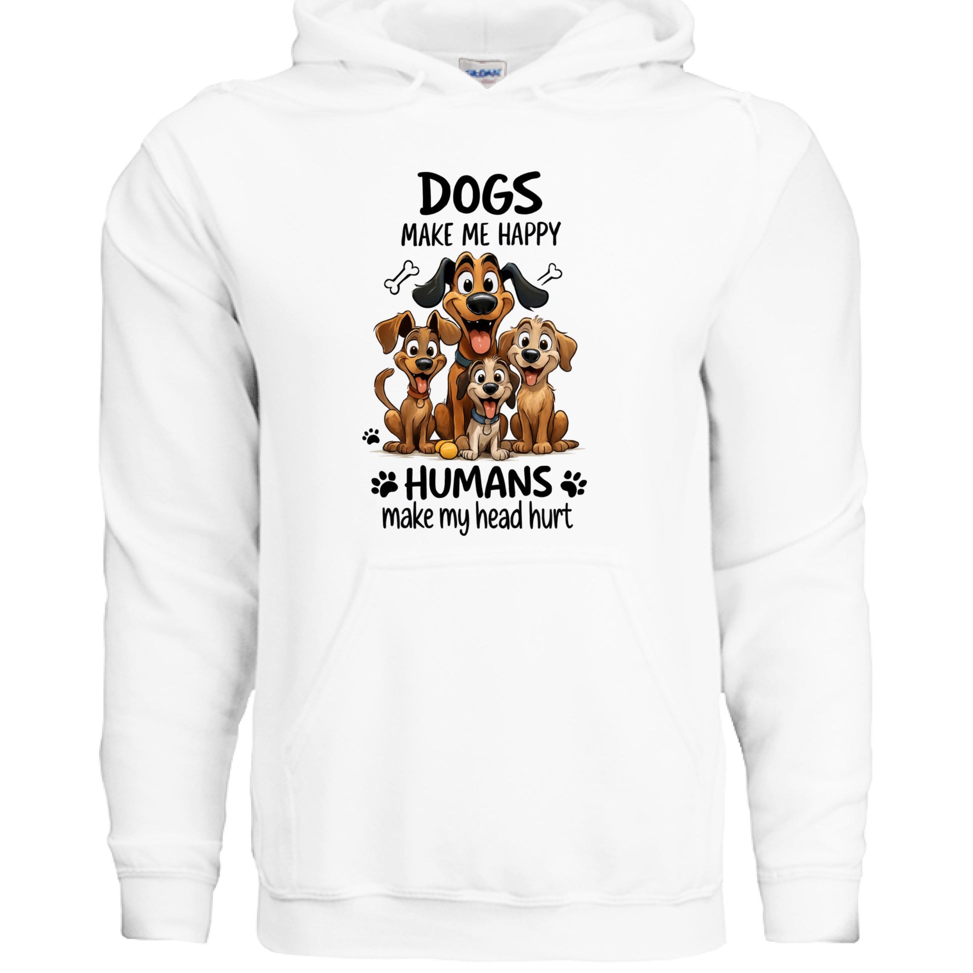 Humans Hurt My Head Hoodie - Funny Pet Lover Sweatshirt - Purrfect Pet Haven