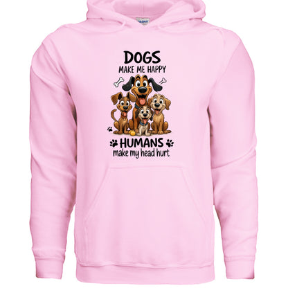 Humans Hurt My Head Hoodie - Funny Pet Lover Sweatshirt - Purrfect Pet Haven