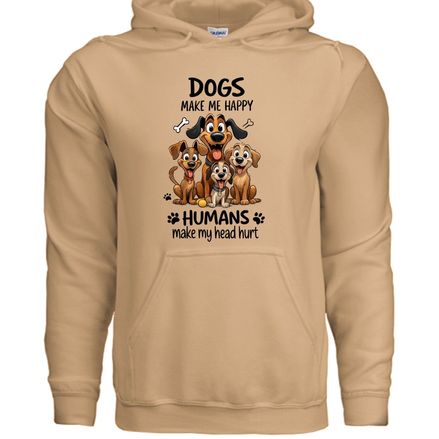 Humans Hurt My Head Hoodie - Funny Pet Lover Sweatshirt - Purrfect Pet Haven