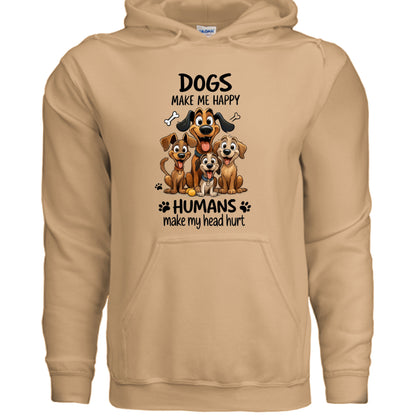 Humans Hurt My Head Hoodie - Funny Pet Lover Sweatshirt - Purrfect Pet Haven