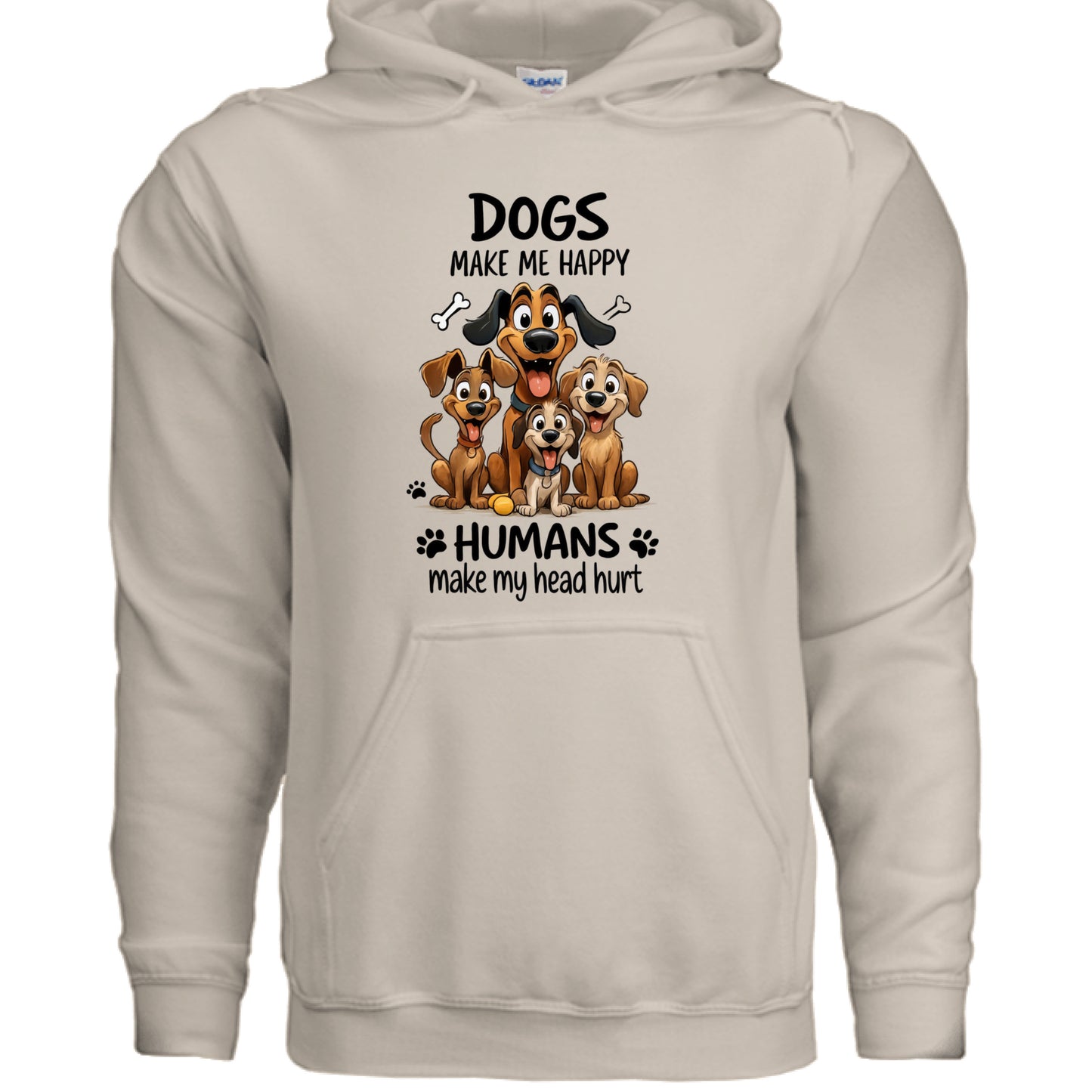 Humans Hurt My Head Hoodie - Funny Pet Lover Sweatshirt - Purrfect Pet Haven