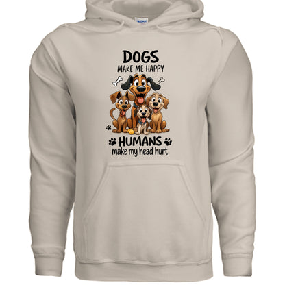 Humans Hurt My Head Hoodie - Funny Pet Lover Sweatshirt - Purrfect Pet Haven