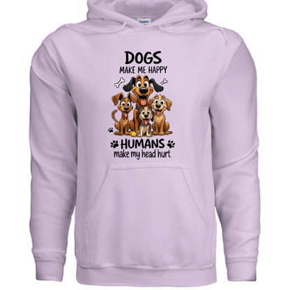 Humans Hurt My Head Hoodie - Funny Pet Lover Sweatshirt - Purrfect Pet Haven