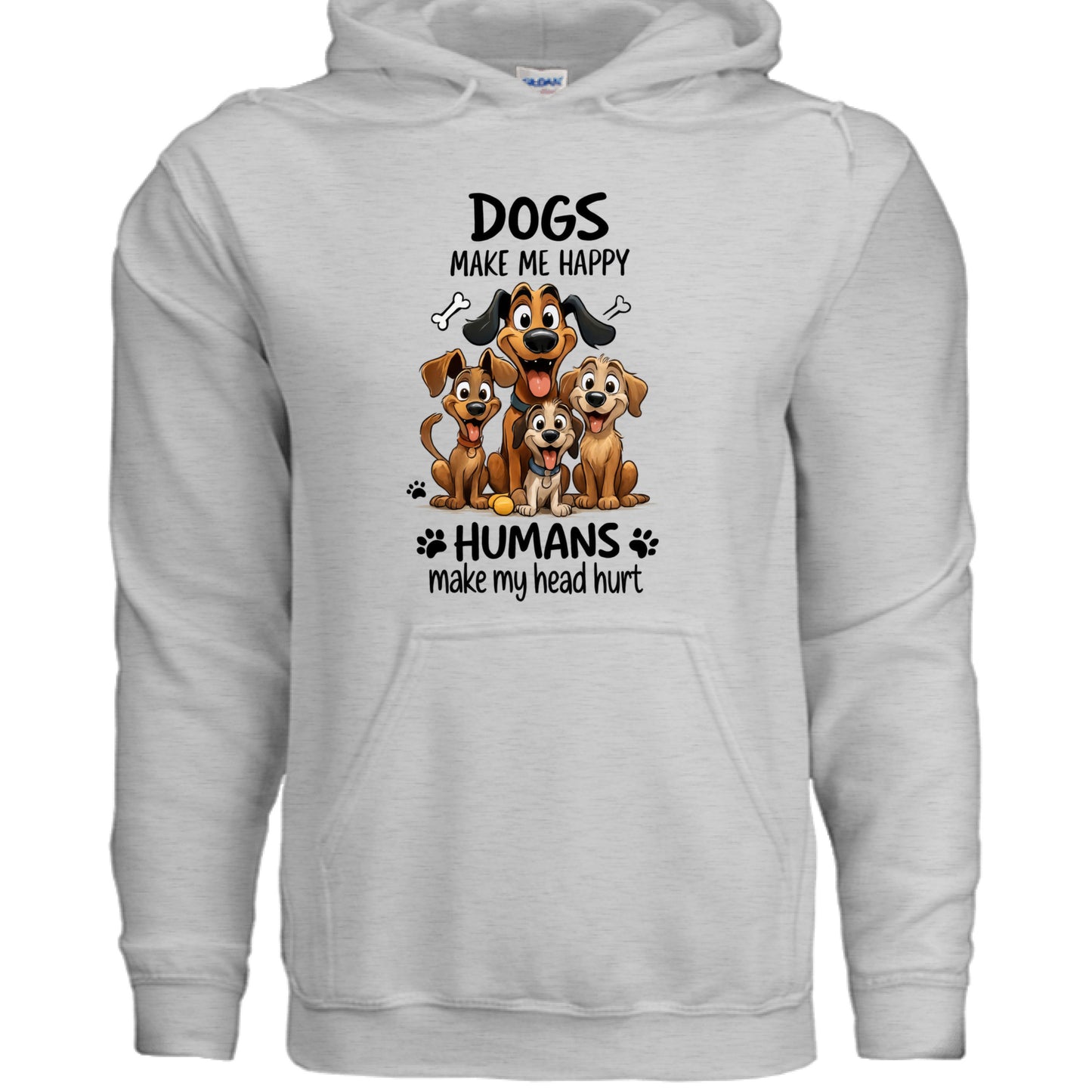 Humans Hurt My Head Hoodie - Funny Pet Lover Sweatshirt - Purrfect Pet Haven