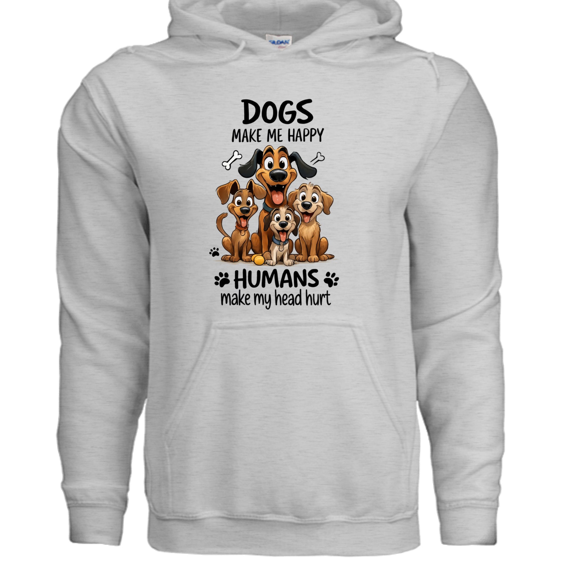 Humans Hurt My Head Hoodie - Funny Pet Lover Sweatshirt - Purrfect Pet Haven