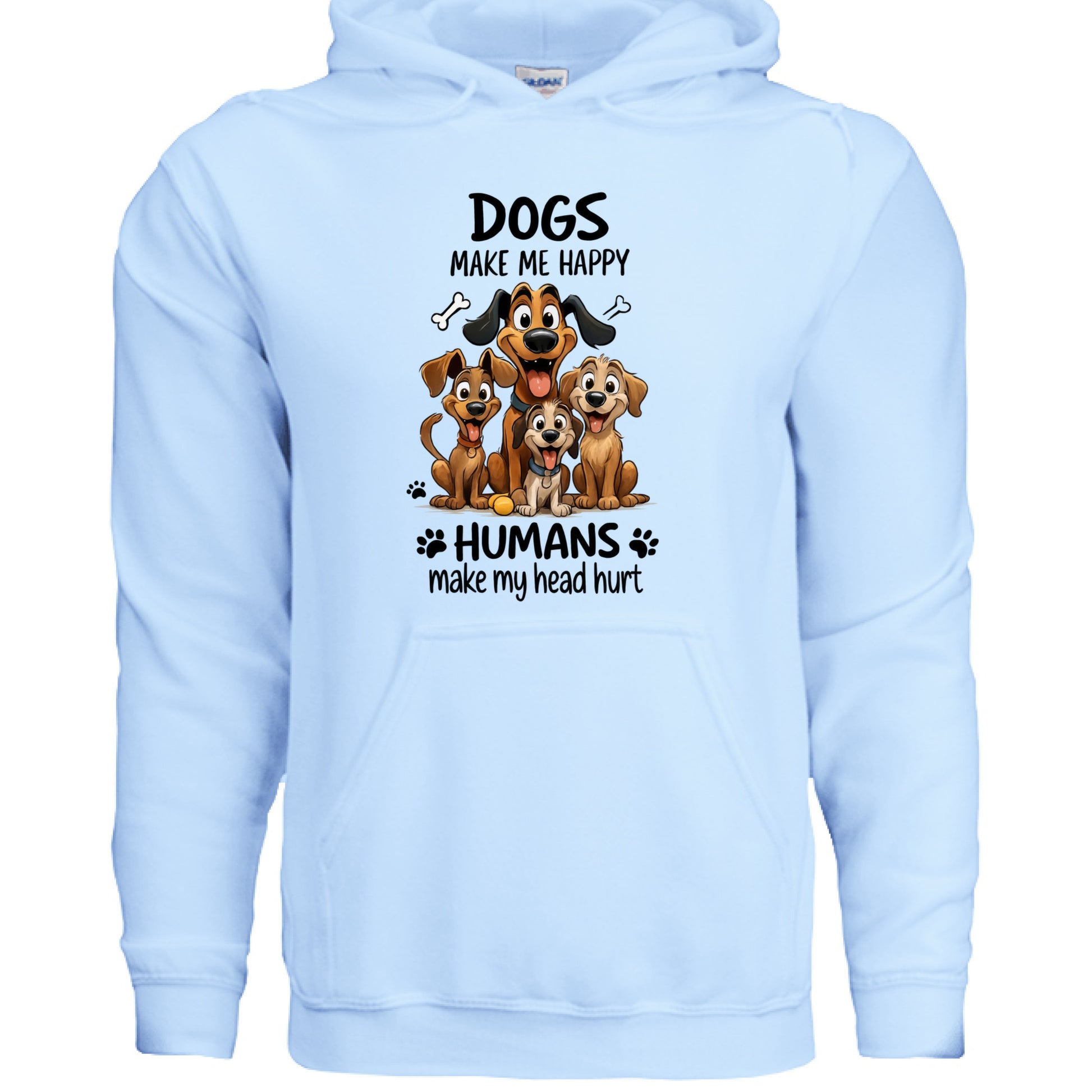 Humans Hurt My Head Hoodie - Funny Pet Lover Sweatshirt - Purrfect Pet Haven