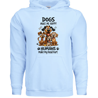 Humans Hurt My Head Hoodie - Funny Pet Lover Sweatshirt - Purrfect Pet Haven