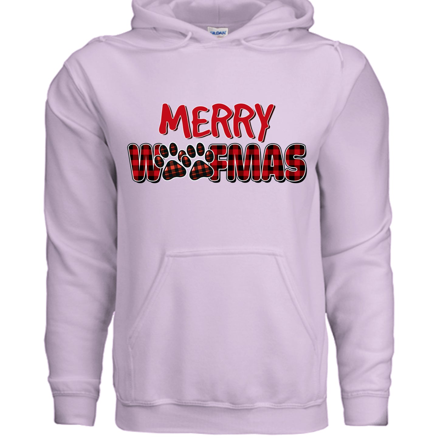 Plaid Woofmas Hoodie - Festive Christmas Dog Lover Gift - Purrfect Pet Haven