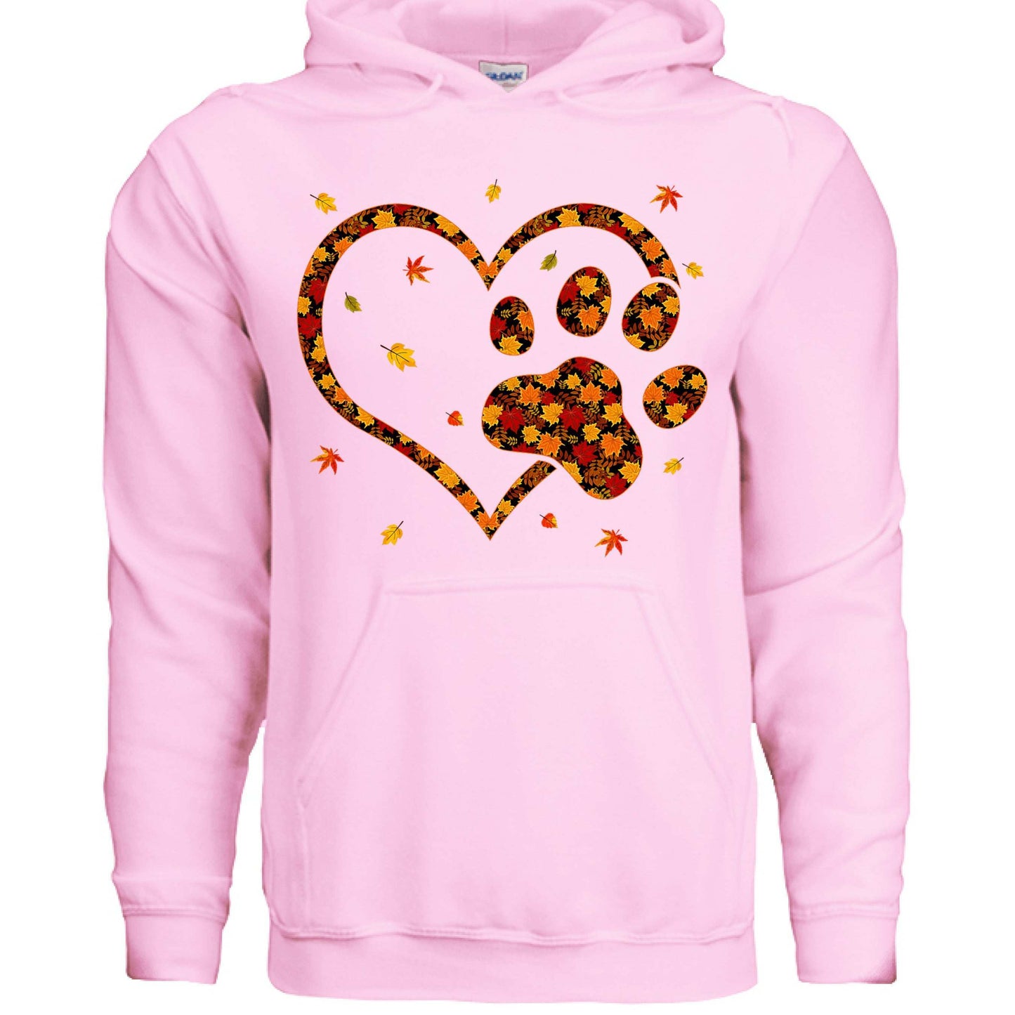Heart & Paw Fall Hoodie - Autumn Dog Lover Sweatshirt - Purrfect Pet Haven