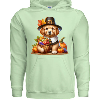 Golden Retriever Thanksgiving Hoodie - Puppy Turkey Hat Sweatshirt - Purrfect Pet Haven
