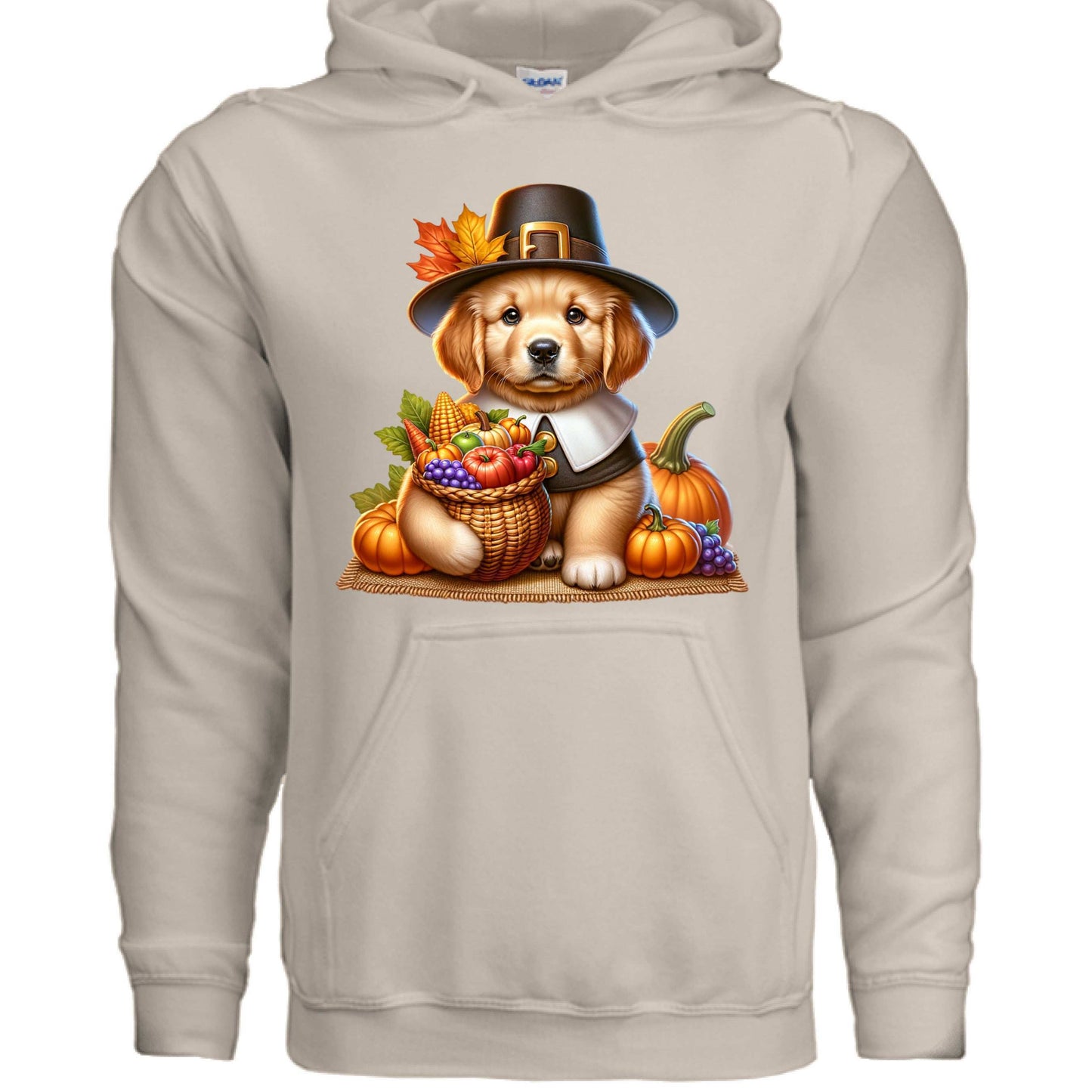 Golden Retriever Thanksgiving Hoodie - Puppy Turkey Hat Sweatshirt - Purrfect Pet Haven