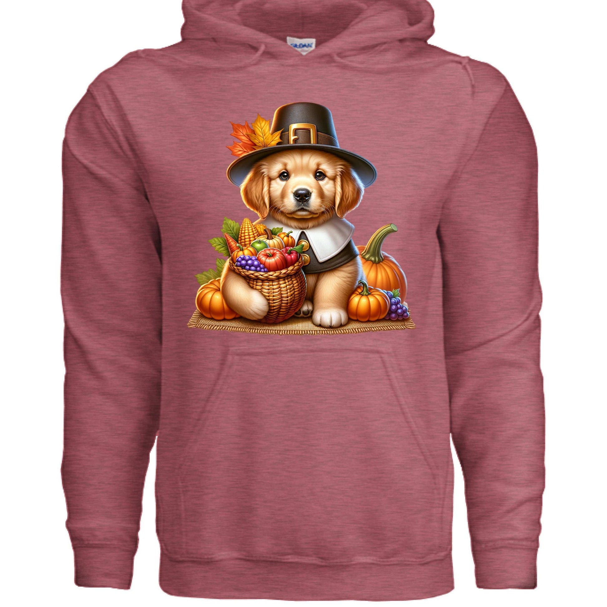Golden Retriever Thanksgiving Hoodie - Puppy Turkey Hat Sweatshirt - Purrfect Pet Haven