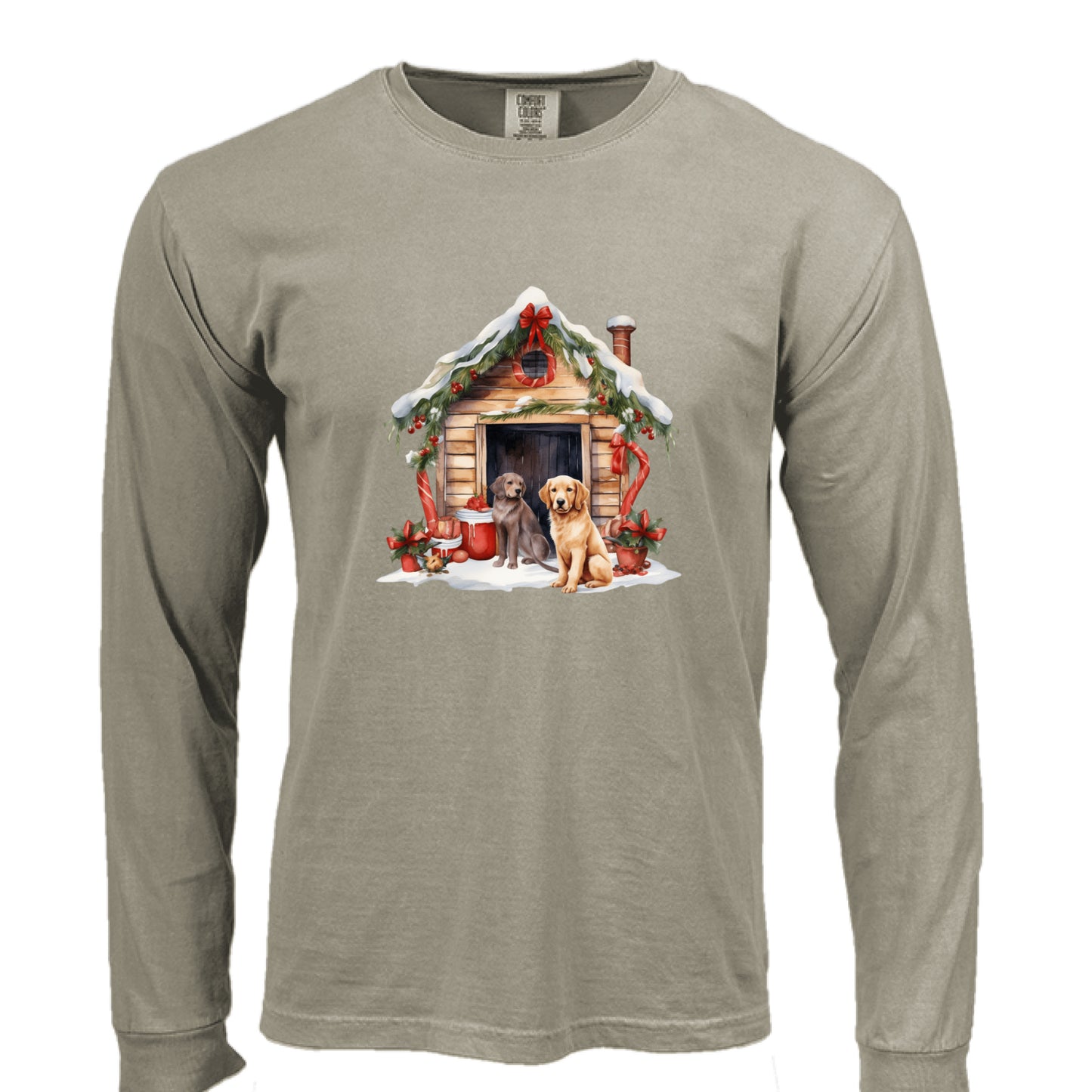 Comfort Colors Dog House Long Sleeve Shirt - Unisex Cotton - Purrfect Pet Haven