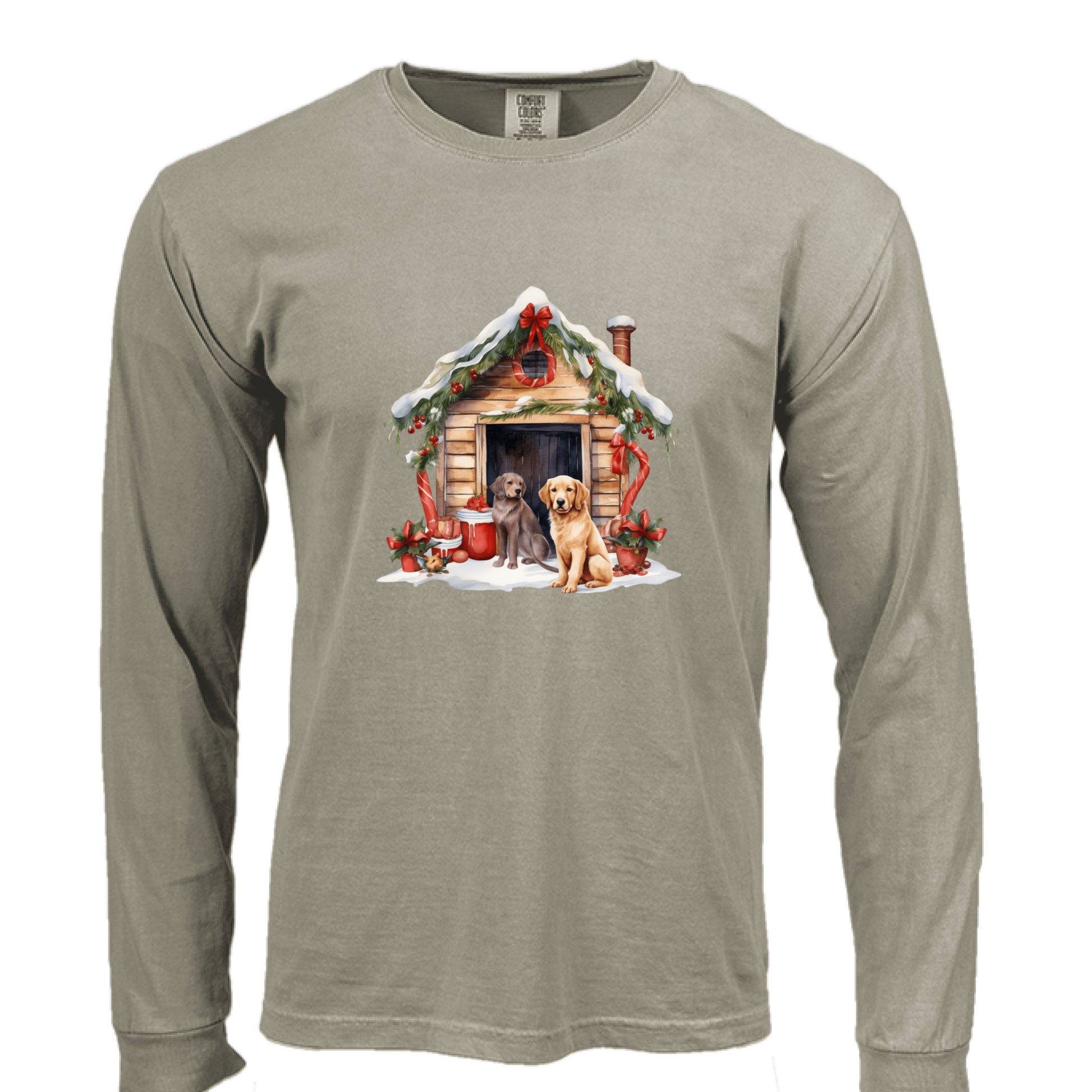 Comfort Colors Dog House Long Sleeve Shirt - Unisex Cotton - Purrfect Pet Haven
