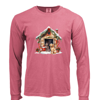 Comfort Colors Dog House Long Sleeve Shirt - Unisex Cotton - Purrfect Pet Haven