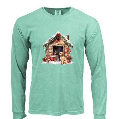 Comfort Colors Dog House Long Sleeve Shirt - Unisex Cotton - Purrfect Pet Haven