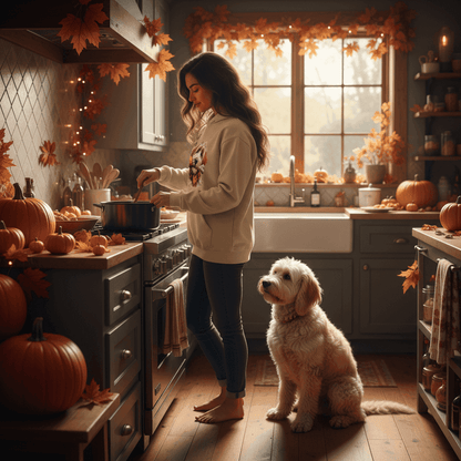 Goldendoodle Turkey Hoodie - Thanksgiving Dog Lover Sweatshirt - Purrfect Pet Haven