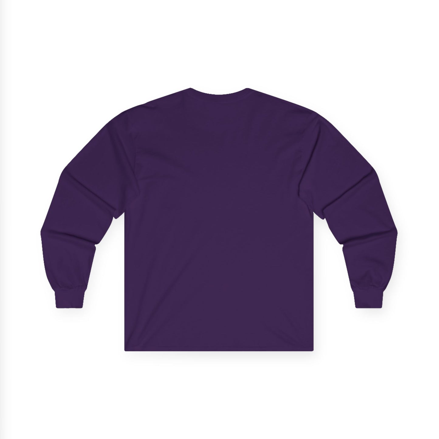 Printify purple long sleeve shirt back view plain crewneck for casual wear Pet Lover Shirt