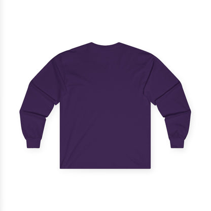 Printify purple long sleeve shirt back view plain crewneck for casual wear Pet Lover Shirt