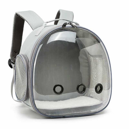 Stylish Pet Carrier Backpack with Transparent Window and Ventilation for Comfortable Travel