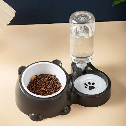 Pet Water Bottle and Bowl with a Convenient Design for Feeding and Hydrating Pets
