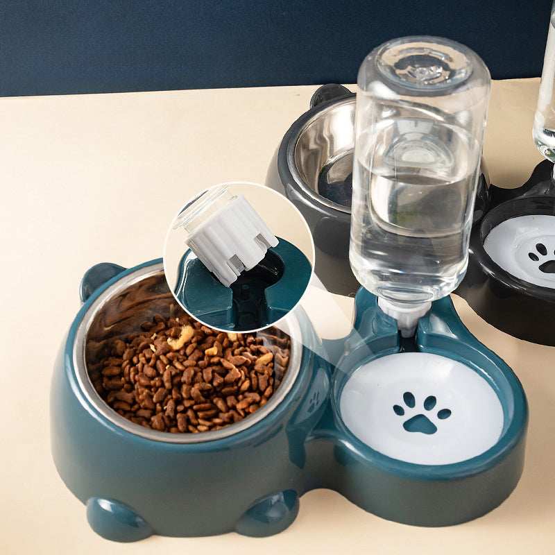 Pet Water Bottle and Bowl with detachable design for easy feeding and hydration for pets