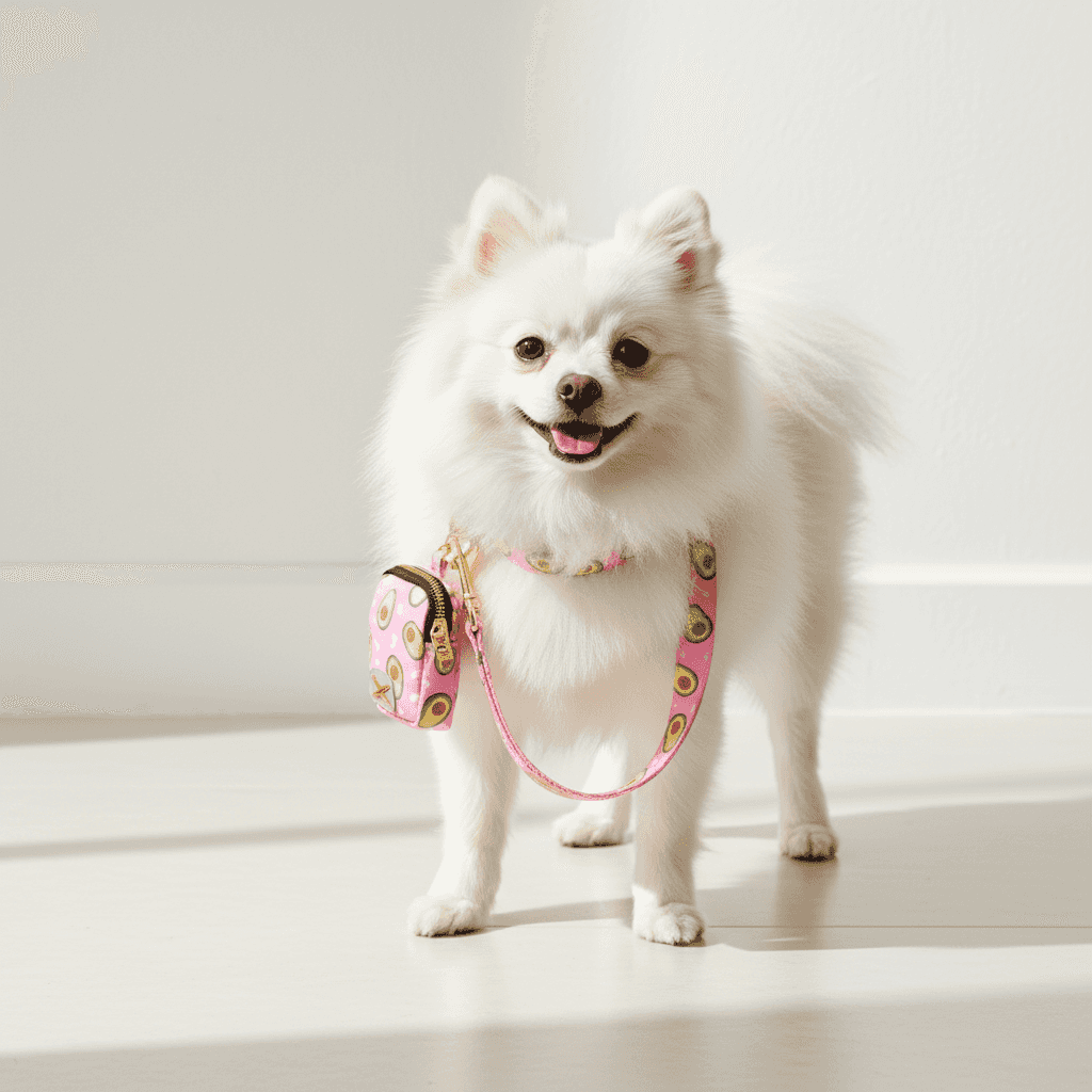 Dog Leash with Poop Bag Holder - Matching Set - Purrfect Pet Haven