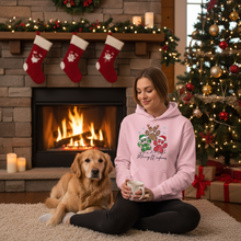 Pink Merry Woofmas Hoodie Lifestyle