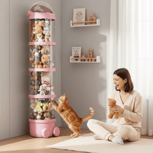 Plush Toy Storage Tower - 4-Tier Stackable Organizer - Purrfect Pet Haven