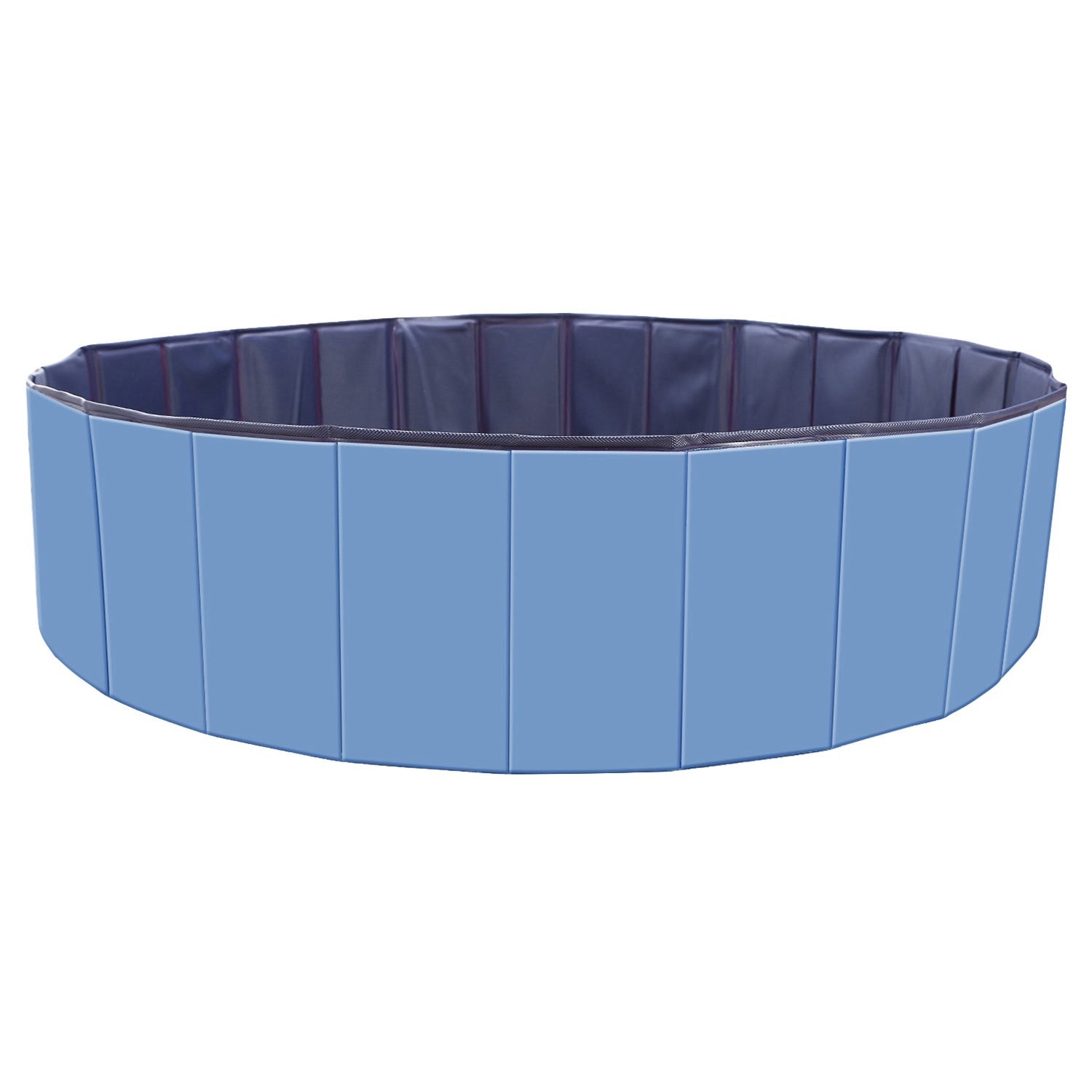 Wefulfil Portable Foldable Dog Pool in blue for pets to cool off and play outdoors
