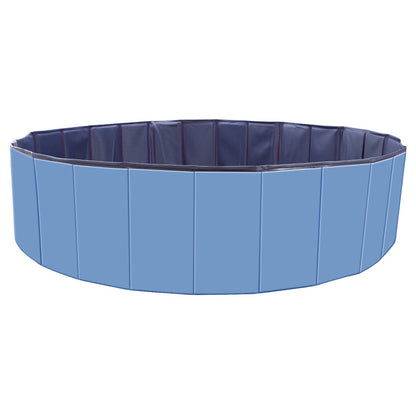 Wefulfil Portable Foldable Dog Pool in blue for pets to cool off and play outdoors