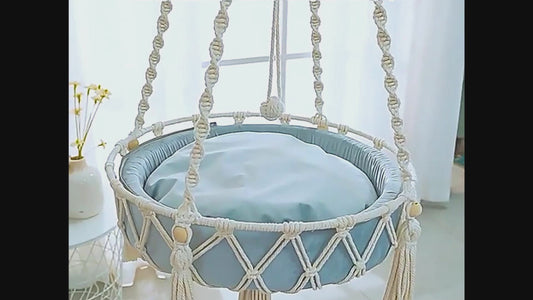 Hand Woven Cotton Cat Hammock Luxurious Hanging Basket