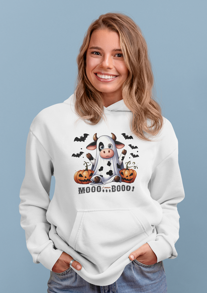 Mooo Cow Hoodie - Soft Fleece Unisex Sweatshirt