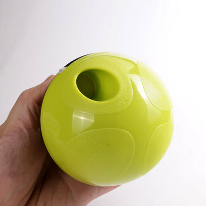Wefulfil green Puppy Feeder Dispenser Bowl held in hand for small pets feeding