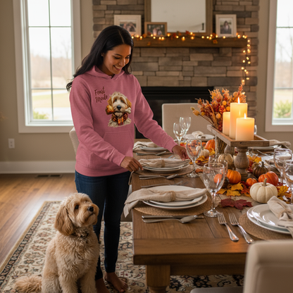 Red Feast Doodle Hoodie Thanksgiving Lifestyle