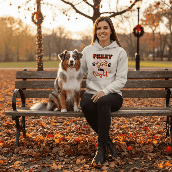 Furry and Bright Holiday Hoodie for Pet Lovers - Cozy Gift - Purrfect Pet Haven
