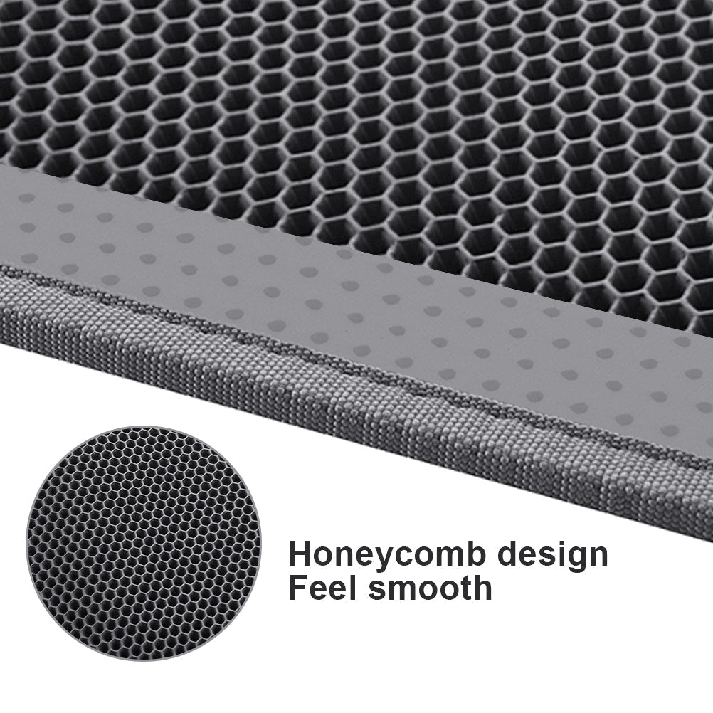 Wefulfil Trapping Kitty Litter Mat with honeycomb design and smooth feel for pet litter containment