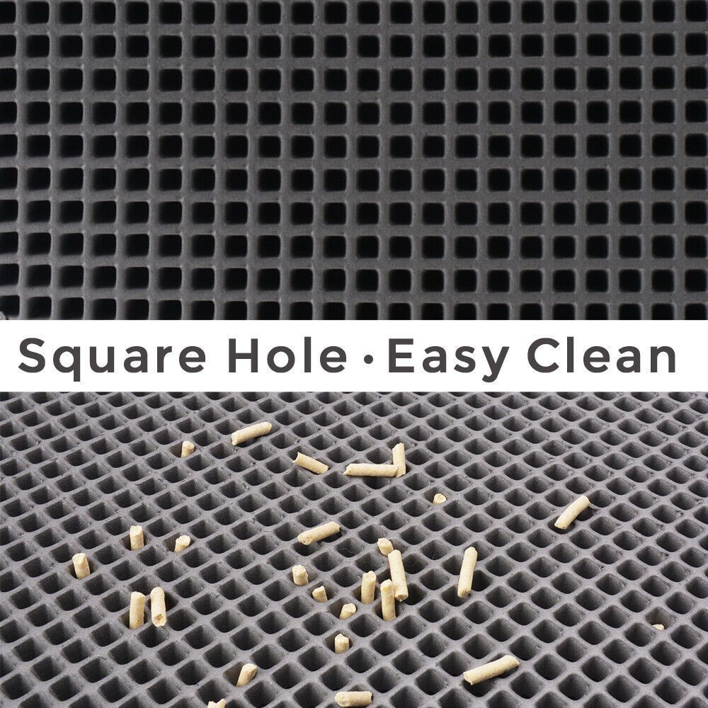 Wefulfil Trapping Kitty Litter Mat with square holes for easy cleaning and litter trapping