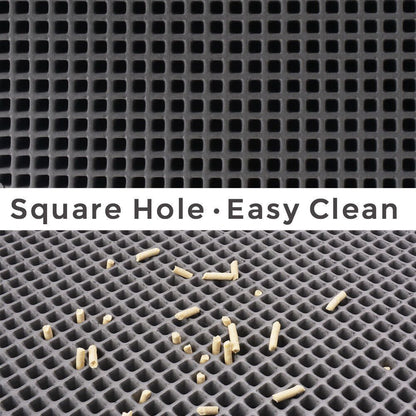 Wefulfil Trapping Kitty Litter Mat with square holes for easy cleaning and litter trapping
