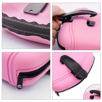 Wefulfil pink treat pouch bag with zipper and clip for easy attachment and secure storage