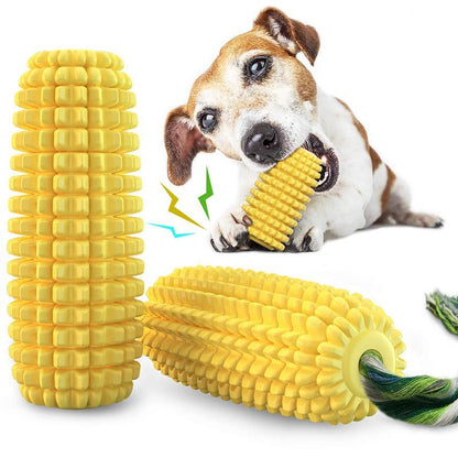Corn-Shaped Dog Chew Toy by Wefulfil with textured yellow surface for playful dogs