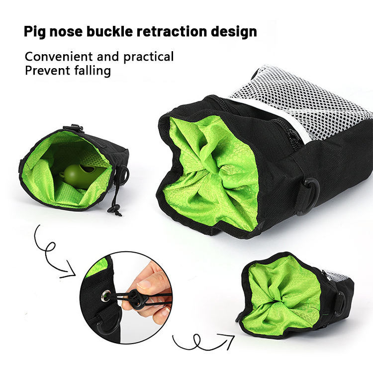 Wefulfil Training Treat Utility Pouch with pig nose buckle retraction design for secure pet treat storage